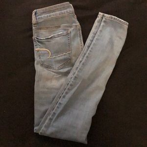 American Eagle Light Blue Skinny Jeans